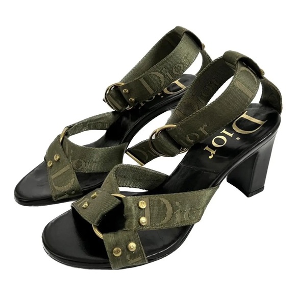 Dior Army green Strap Heels - Picture 2 of 11